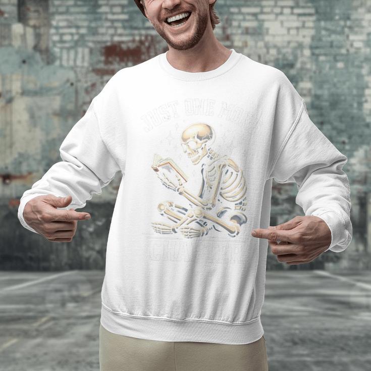 Just One More Chapter Reading Skeleton Book Lover Premium Tri-Blend Unisex Sweatshirt Just One More Chapter Reading Skeleton Book Lover Premium Tri-Blend Unisex Sweatshirt