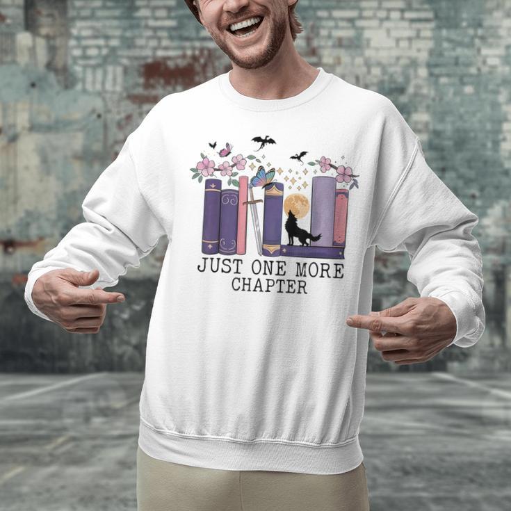 Just One More Chapter Romantasy Book Dragon Bookworm Bookish Unisex Sweatshirt