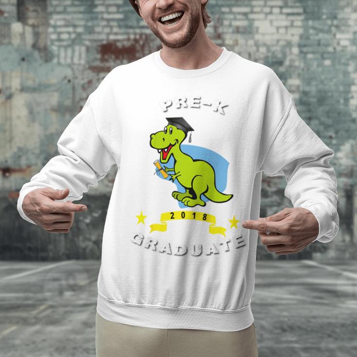 Kids Dinosaur Pre-K Graduation TShirt Kids Preschool Graduation Unisex Sweatshirt