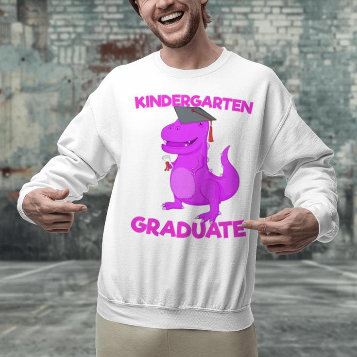 Kids Kindergarten Graduation Idea For Girls Dinosaur Unisex Sweatshirt