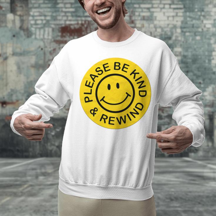 Be Kind Rewind Shirt Retro Nostalgia Sticker 80s 90s Tee Premium Tri-Blend Unisex Sweatshirt Be Kind Rewind Shirt Retro Nostalgia Sticker 80s 90s Tee Premium Tri-Blend Unisex Sweatshirt