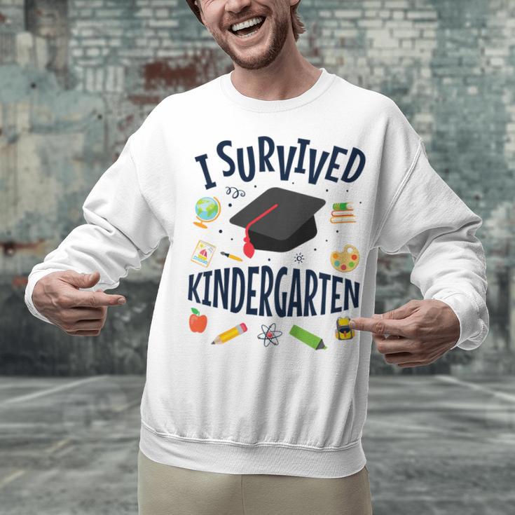 Kindergarten Graduation Shirt I Survived Kindergarten Unisex Sweatshirt