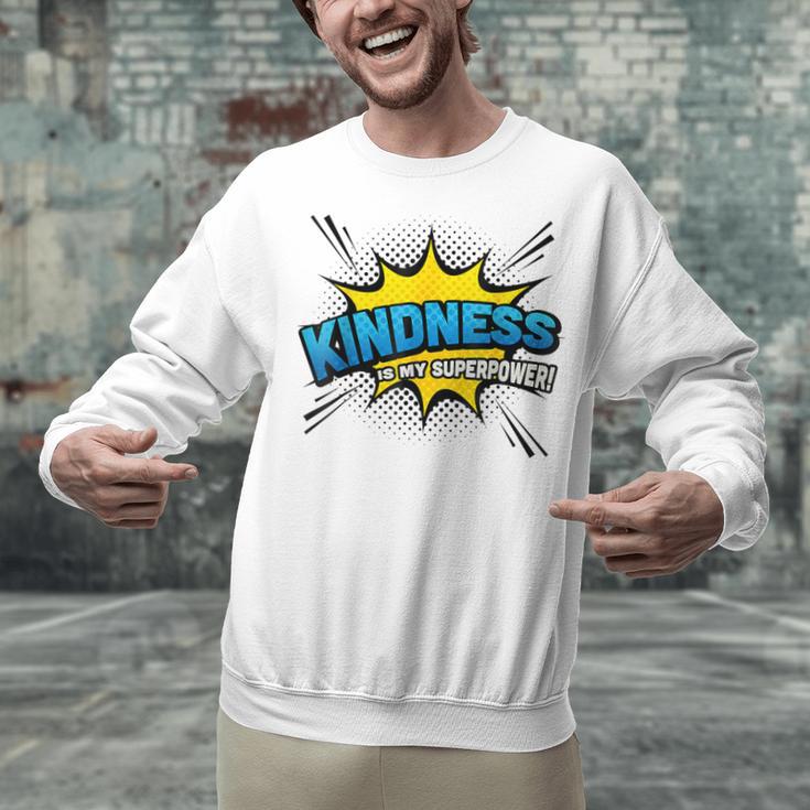 Kindness Is My Superpower Retro Comic Book T-Shirt Unisex Sweatshirt