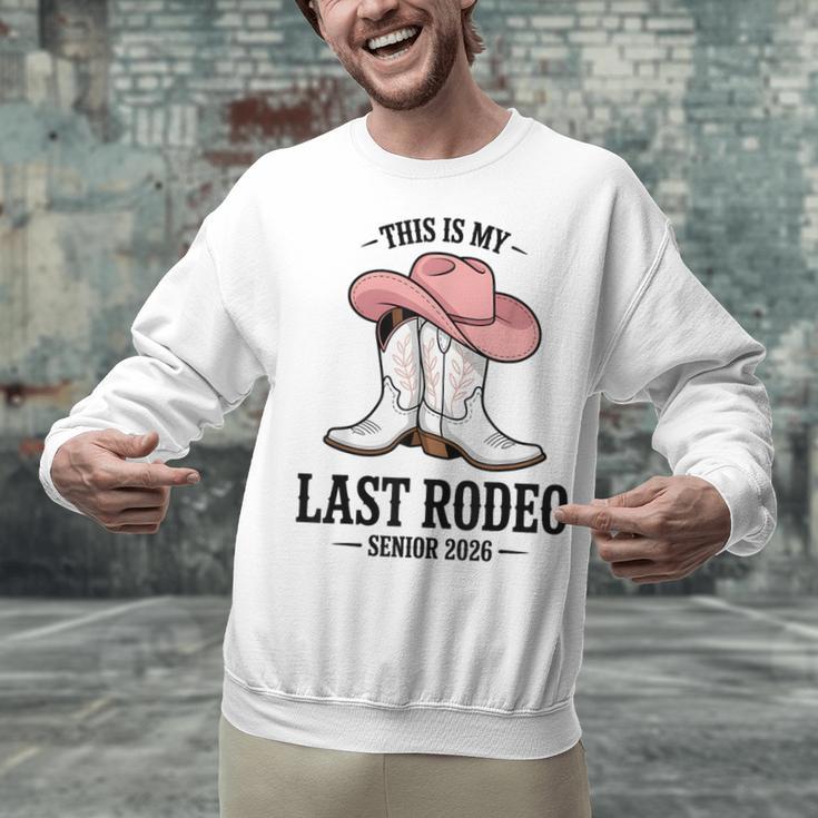 This Is My Last Rodeo Senior 2026 Cowgirl Graduation Unisex Sweatshirt