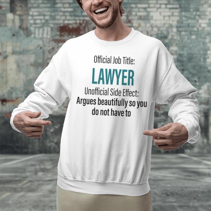 Lawyer Definition Quote Attorney Student Graduation Unisex Sweatshirt