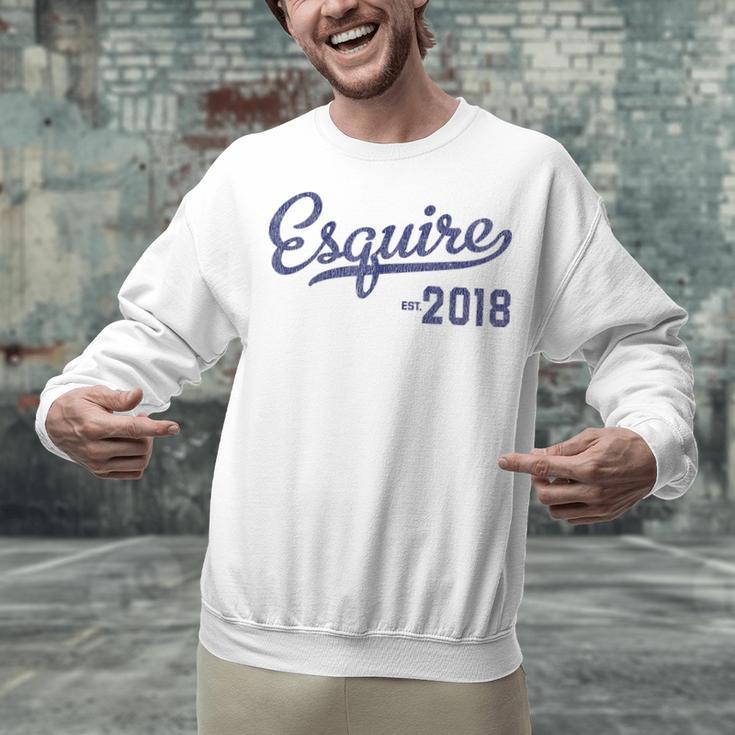 Lawyers Graduation Esquire Est 2018 Graduate Shirt Unisex Sweatshirt