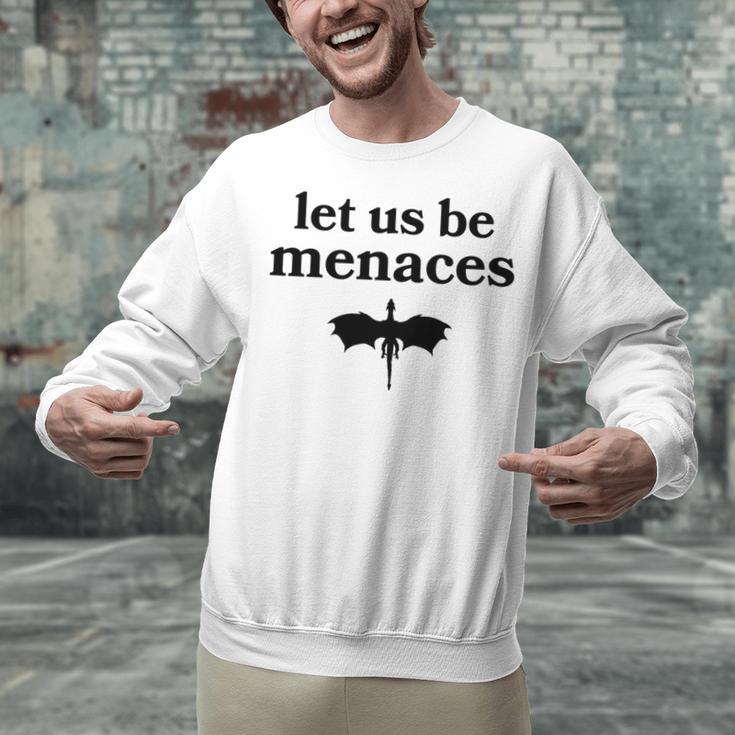 Let Us Be Menaces Dragon Book Lover Unisex Sweatshirt