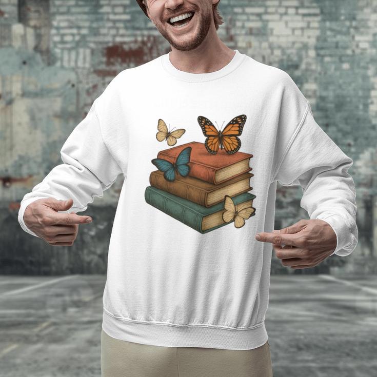 Life Is Better With Butterflies And Books Cute Butterfly Unisex Sweatshirt Life Is Better With Butterflies And Books Cute Butterfly Unisex Sweatshirt