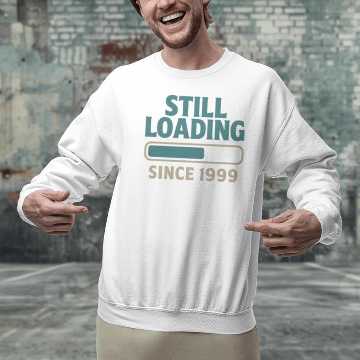 Still Loading Since 1999 Retro Tech Nostalgia Premium Tri-Blend Unisex Sweatshirt