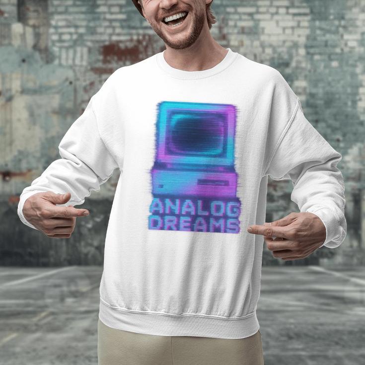 Lofi Reverie Analog Dreams Pixel 90s Desktop VHS Nostalgia Unisex Sweatshirt