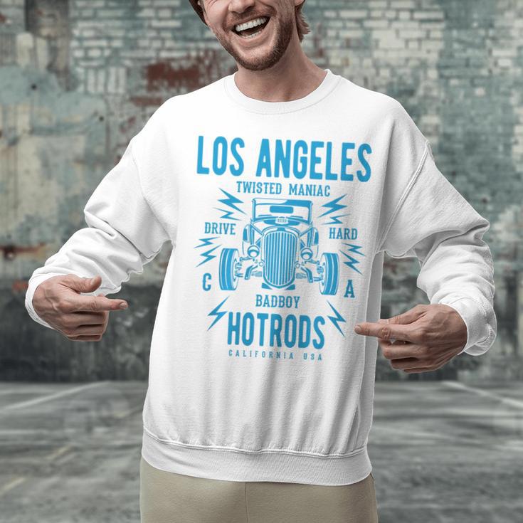 Los Angeles Hotrods Automotive Nostalgia Premium Tri-Blend Unisex Sweatshirt