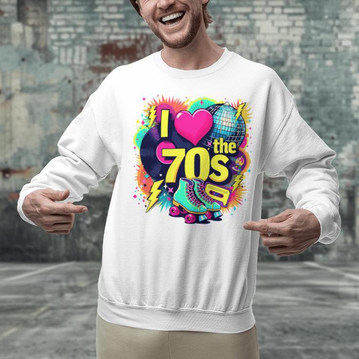 I Love The 70s Retro Cassette Roller Vinyl Nostalgia Vibes Premium Tri-Blend Unisex Sweatshirt I Love The 70s Retro Cassette Roller Vinyl Nostalgia Vibes Premium Tri-Blend Unisex Sweatshirt