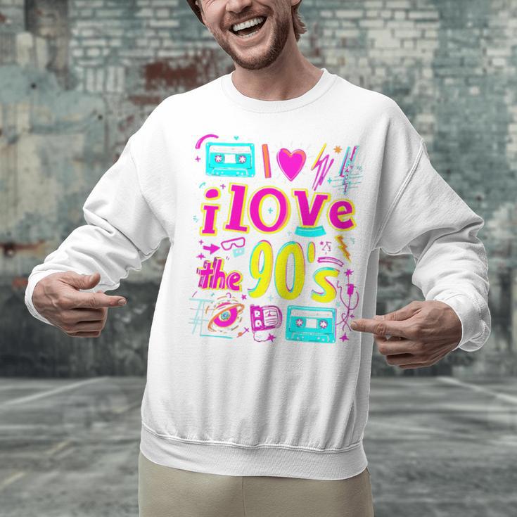 I Love The 90'S 90s Nostalgia Premium Tri-Blend Unisex Sweatshirt