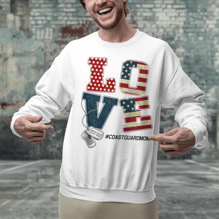 Love Coast Guard Mom Proud Coast Guard Graduation Mom Unisex Sweatshirt