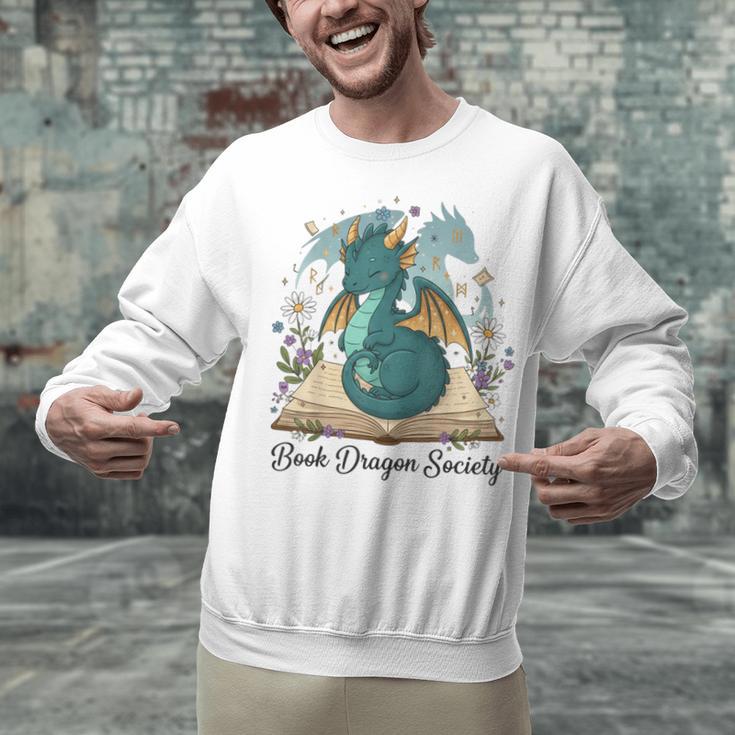 Magical Book Dragon Fantasy Reading Enthusiast Art Unisex Sweatshirt Magical Book Dragon Fantasy Reading Enthusiast Art Unisex Sweatshirt