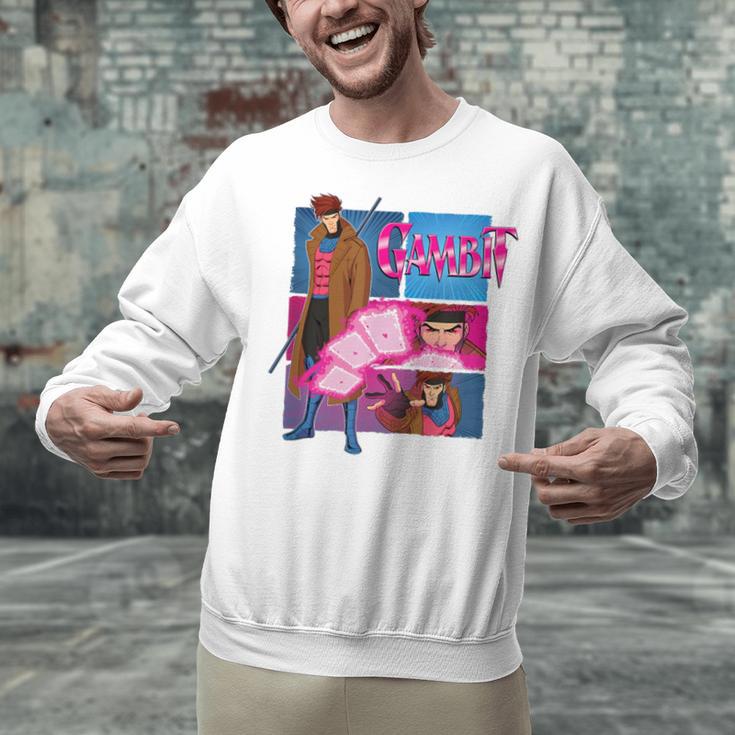 Marvel X-Men '97 Vintage Classic Gambit Comic Book Panels Unisex Sweatshirt Marvel X-Men '97 Vintage Classic Gambit Comic Book Panels Unisex Sweatshirt