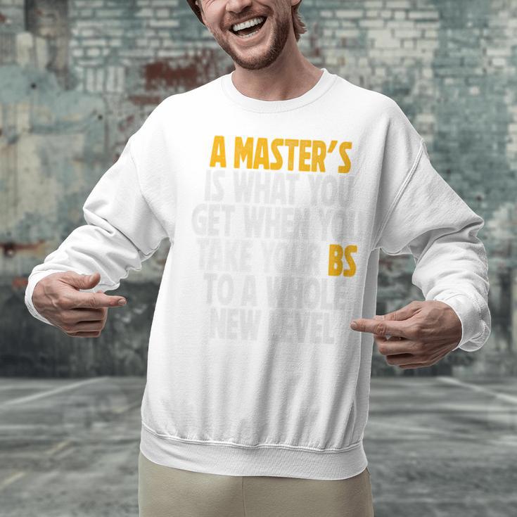 Master Degree When You Take Bs To New Level Graduation Premium Unisex Sweatshirt