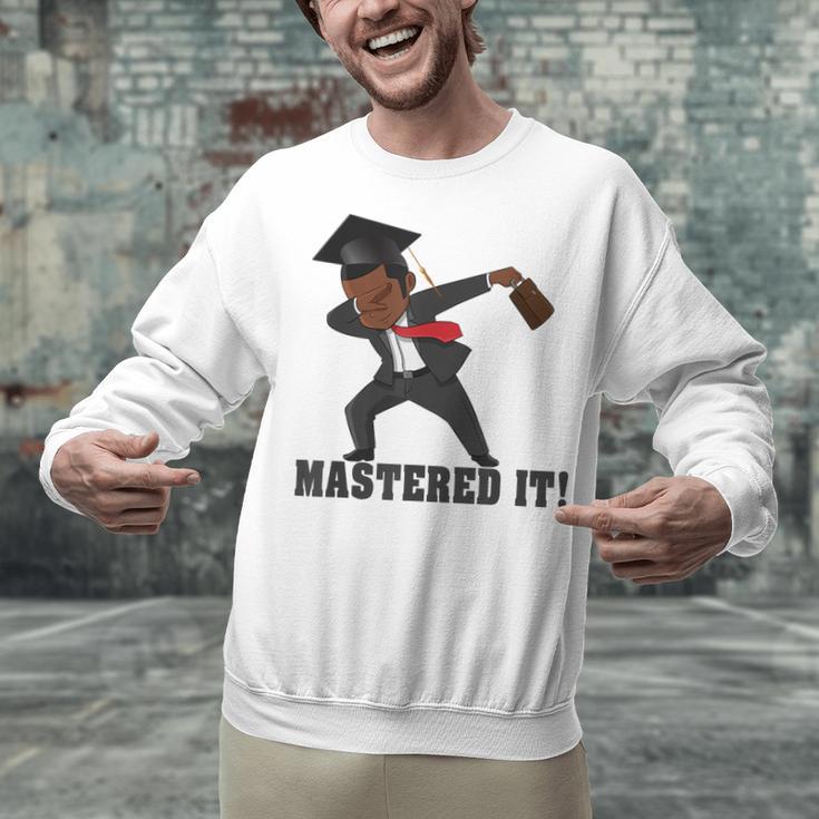 Masters Graduation Mastered It Dabbing Man Tee Unisex Sweatshirt