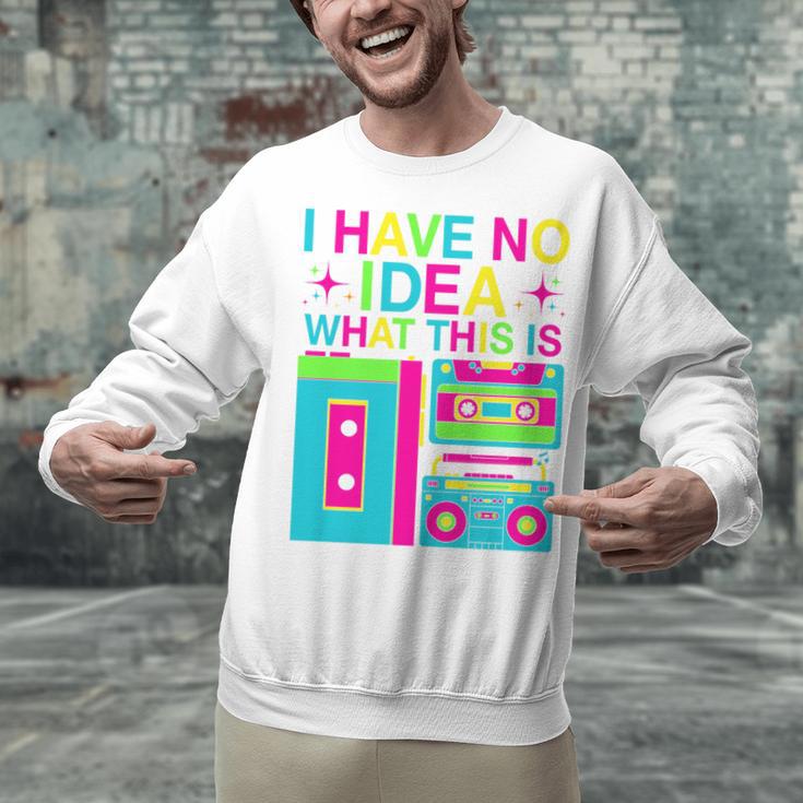 I Have No Idea What This Is Retro 70's 80's 90's Nostalgia Premium Tri-Blend Unisex Sweatshirt