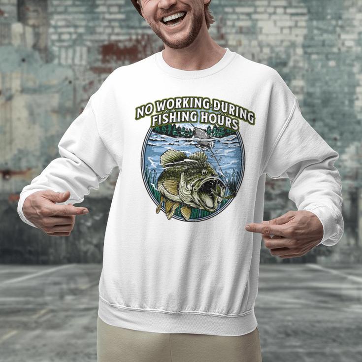 No Working Fishing Hours Introvert Lifestyle Antisocial Unisex Sweatshirt No Working Fishing Hours Introvert Lifestyle Antisocial Unisex Sweatshirt