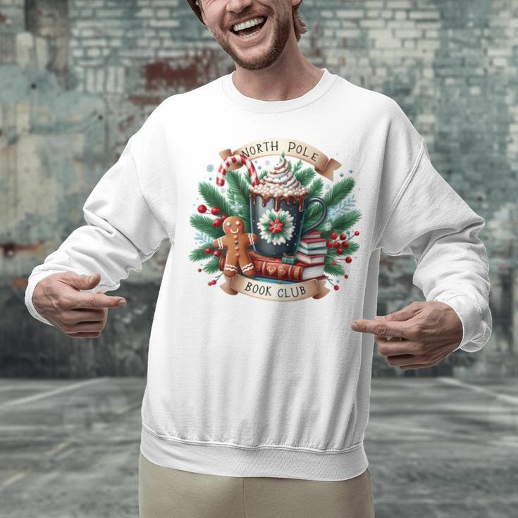 North Pole Book Club Books Reading Mug Gingerbread Unisex Sweatshirt