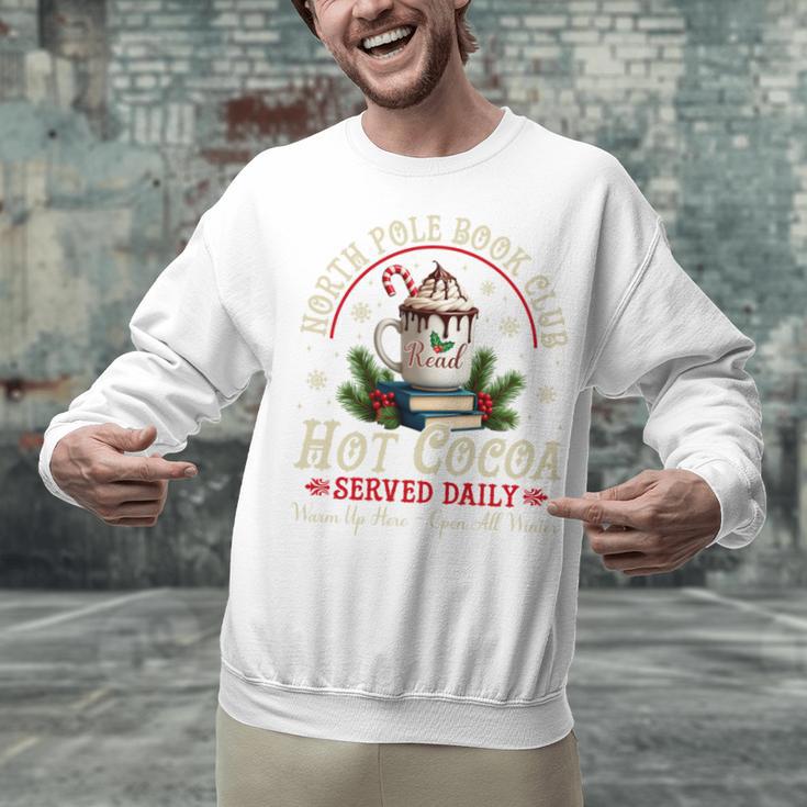 North Pole Book Club Hot Cocoa Librarians Bookish Christmas Unisex Sweatshirt North Pole Book Club Hot Cocoa Librarians Bookish Christmas Unisex Sweatshirt