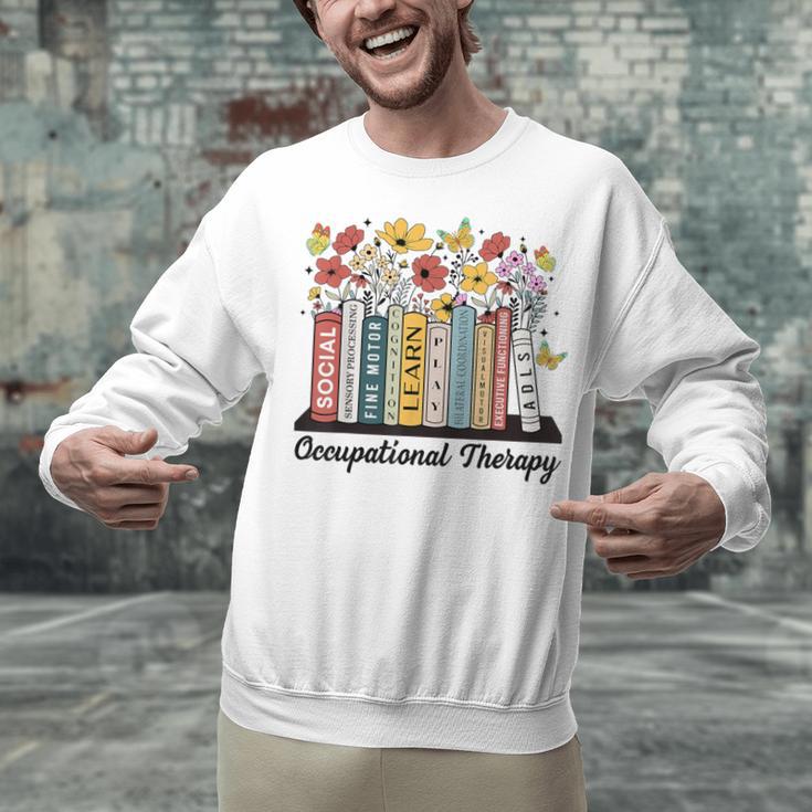 Occupational Therapy Wildflower Book OT Therapist Assistant Unisex Sweatshirt