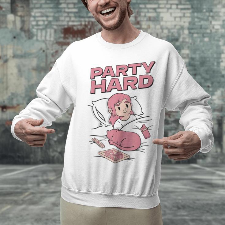 Party Hard Comfortable Stay At Home Introvert Unisex Sweatshirt Party Hard Comfortable Stay At Home Introvert Unisex Sweatshirt