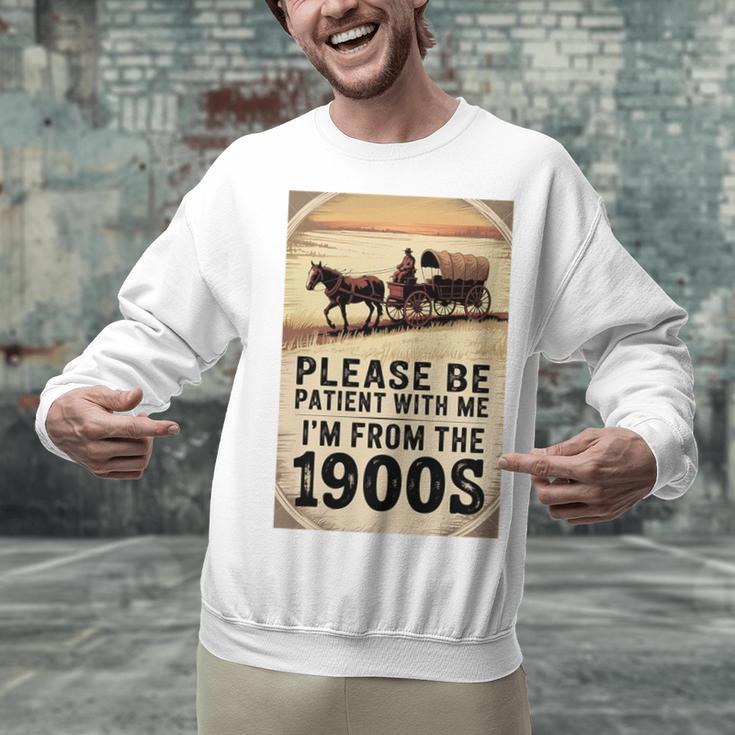 Be Patient With Me I'm From The 1900s Birthday Retirement Premium Tri-Blend Unisex Sweatshirt