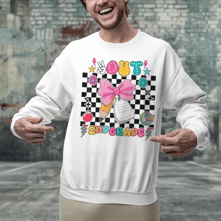Peace Out 2nd Grade Graduation Last Day School Second Grade Unisex Sweatshirt