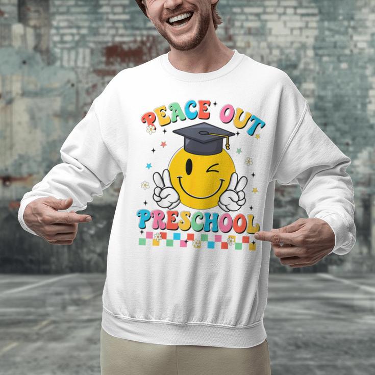 Peace Out Preschool Graduation Last Day Teachers Boys Girls Unisex Sweatshirt