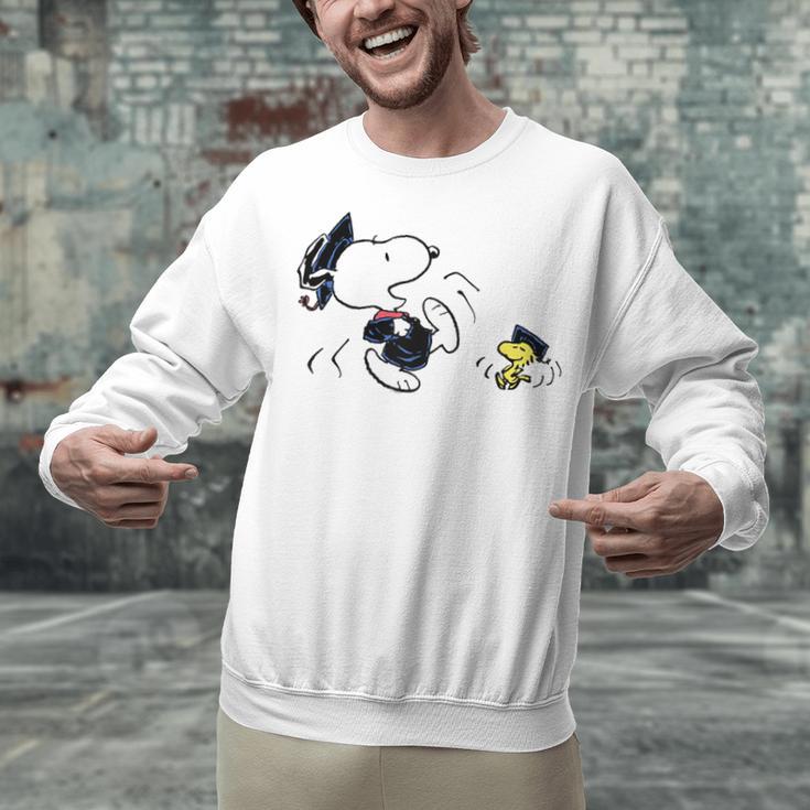 Peanuts Graduation Squad Snoopy Woodstock Raglan Baseball Tee Unisex Sweatshirt