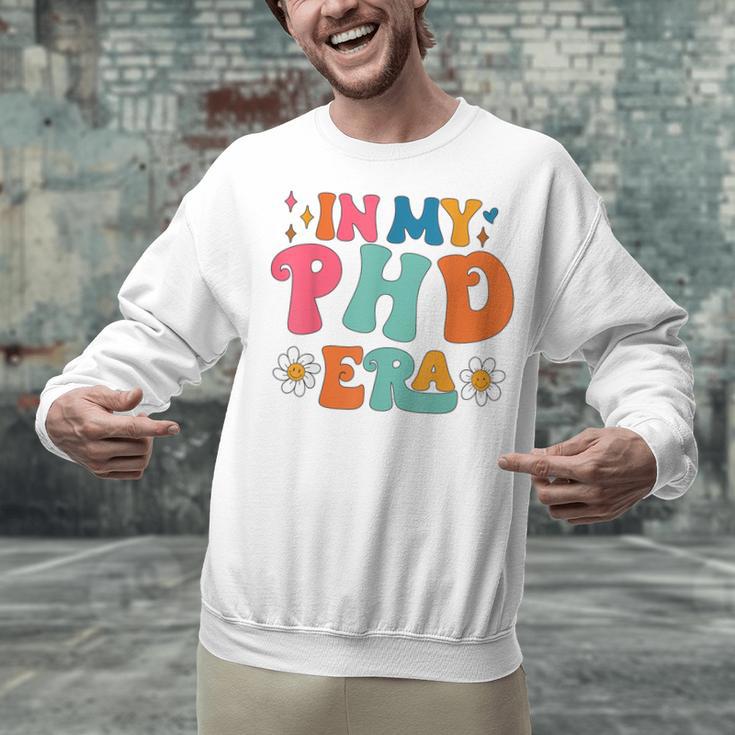 In My Phd Era Groovy Phd Graduation Future Doctor Unisex Sweatshirt