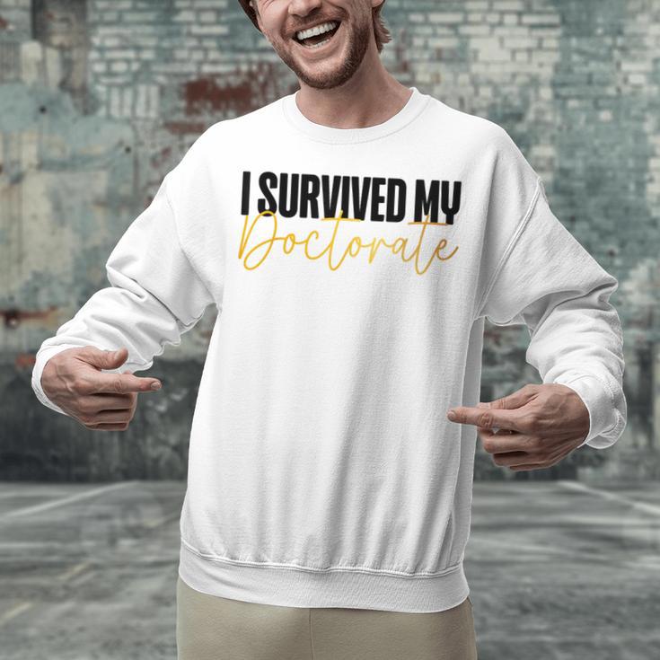 Phd Graduation Doctorate Degree Dissertation Masteral Grad Unisex Sweatshirt