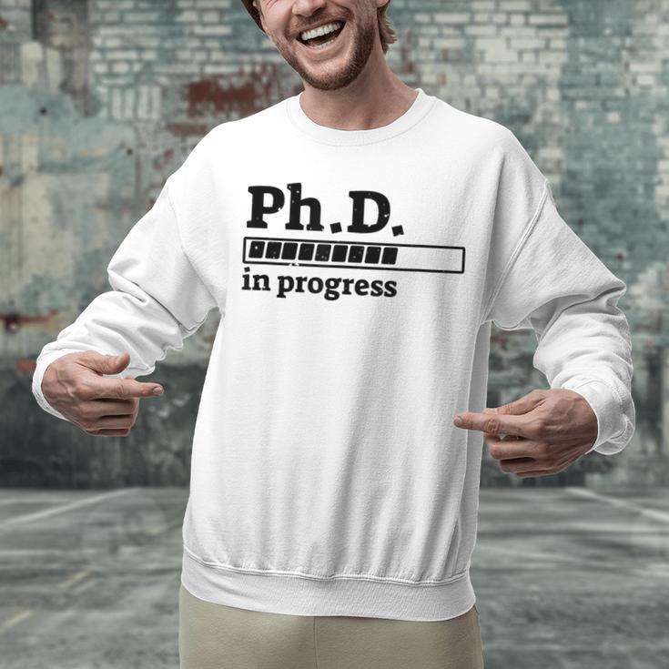 PhD In Progress Graduation Progress Bar Shirt Unisex Sweatshirt