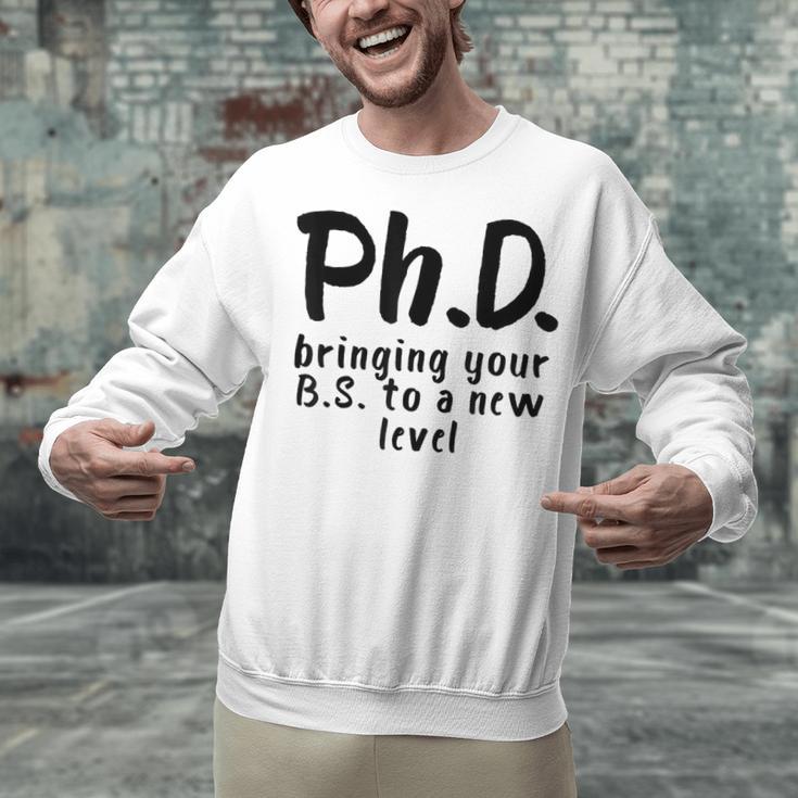 Phd Shirt Bs Doctorate Graduation Doctoral Unisex Sweatshirt