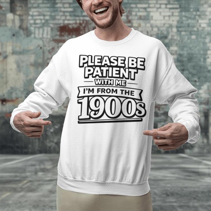 Please Be Patient I'm From The 1900s Boomer Gen-X Premium Tri-Blend Unisex Sweatshirt