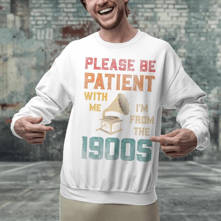 Please Be Patient With Me I'm From The 1900s Cool Gramophone Premium Unisex Sweatshirt Please Be Patient With Me I'm From The 1900s Cool Gramophone Premium Unisex Sweatshirt