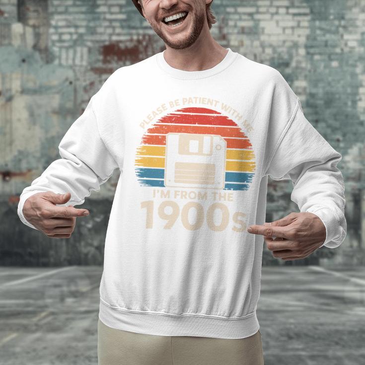 Please Be Patient With Me I'm From The 1900s Floppy Disk Premium Tri-Blend Unisex Sweatshirt