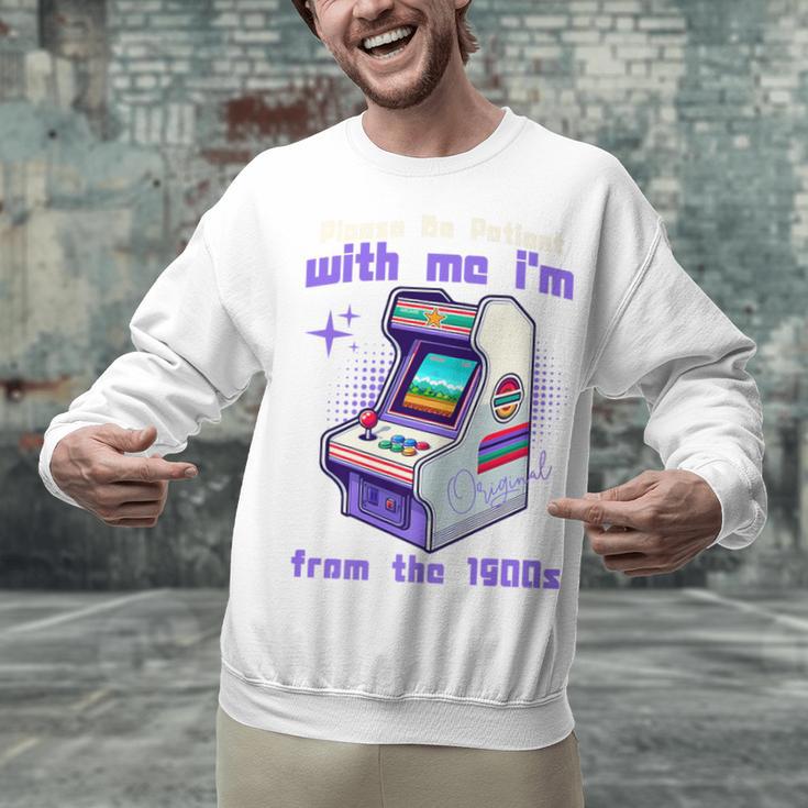 Please Be Patient With Me I'm From The 1900s Gamer Gaming Premium Unisex Sweatshirt