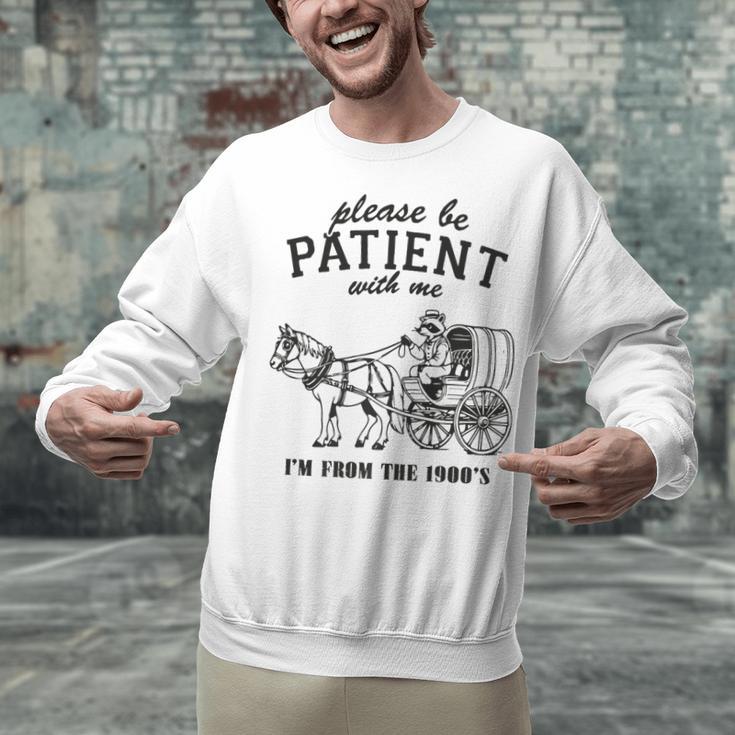 Please Be Patient I'm From The 1900s Raccoon Lover Premium Unisex Sweatshirt