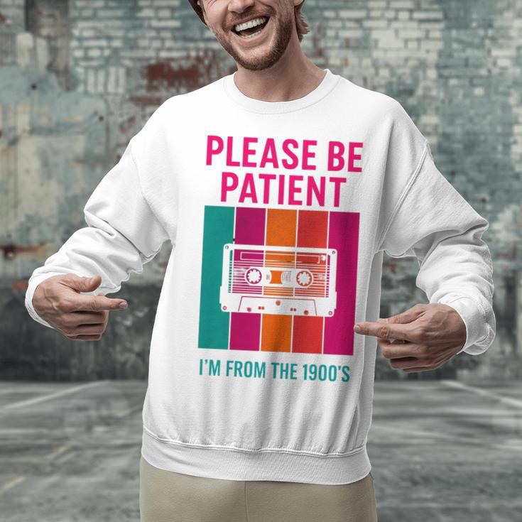 Please Be Patient I'm From The 1900s Retro Cassette Tape Premium Tri-Blend Unisex Sweatshirt Please Be Patient I'm From The 1900s Retro Cassette Tape Premium Tri-Blend Unisex Sweatshirt