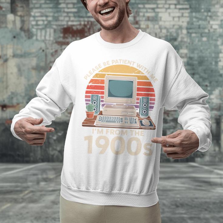 Please Be Patient I'm From The 1900s Retro Computer Geek PC Premium Unisex Sweatshirt