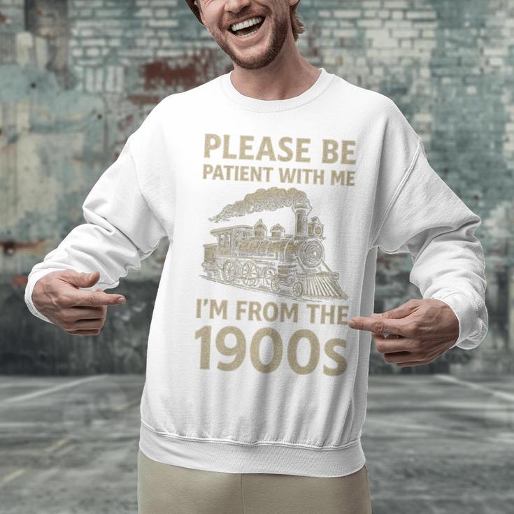 Please Be Patient With Me I'm From The 1900s Steam Train Premium Unisex Sweatshirt