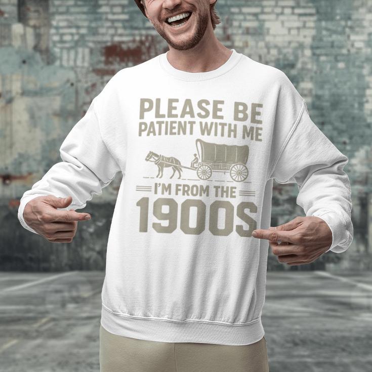 Please Be Patient I'm From The 1900s Vintage Over The Hill Premium Tri-Blend Unisex Sweatshirt