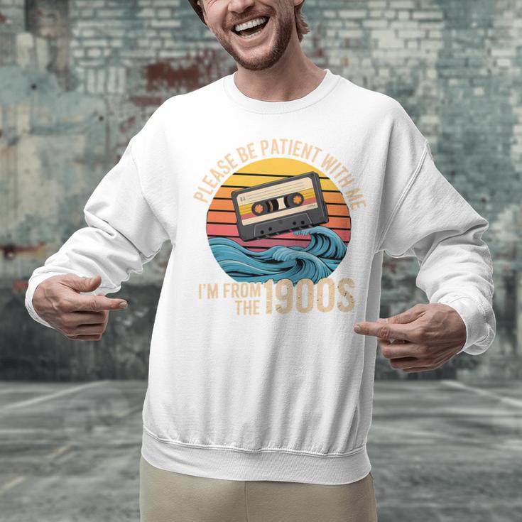Please Be Patient With Me I'm From The 1900s Vintage Humor Premium Tri-Blend Unisex Sweatshirt