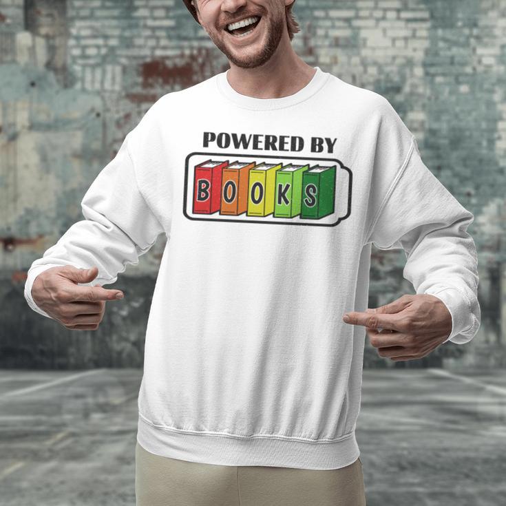 Powered By Books Bookworm Librarian Reading Unisex Sweatshirt Powered By Books Bookworm Librarian Reading Unisex Sweatshirt