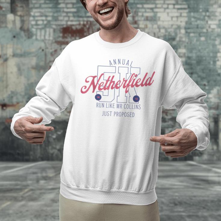 Pride And Prejudice Run Like Mr Collins Just Proposed Book Unisex Sweatshirt