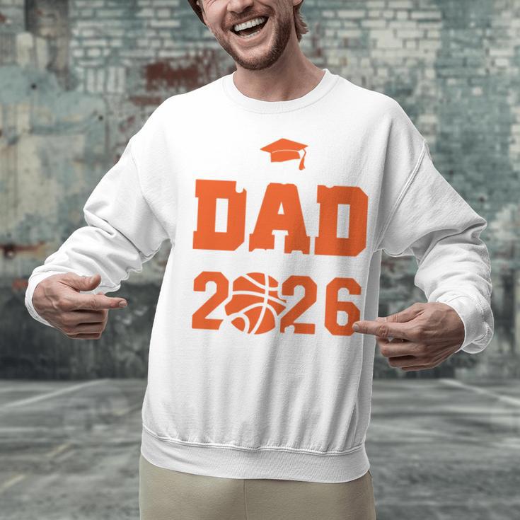 Proud Dad Of A 2026 Senior Basketball Graduation Family Unisex Sweatshirt