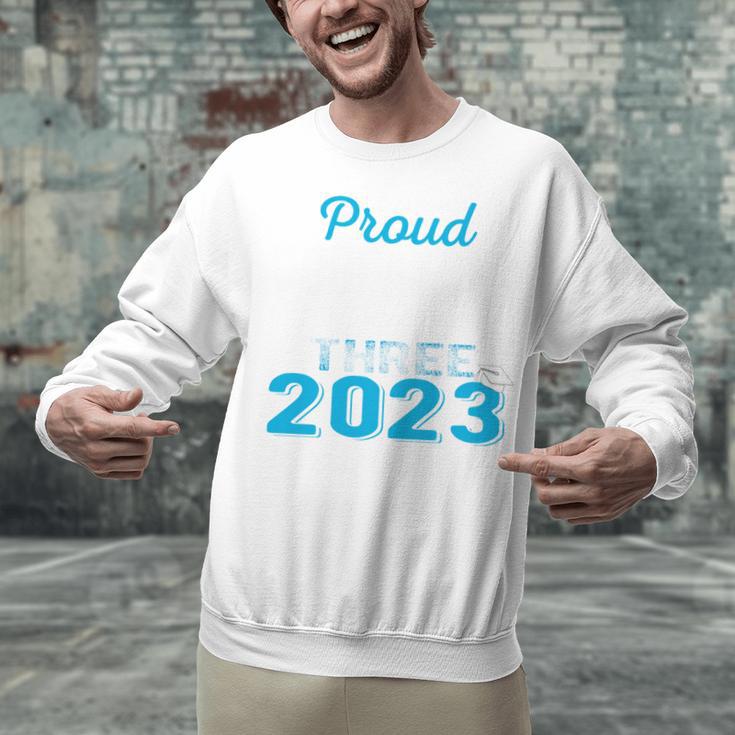 Proud Godfather Of Three 2023 Graduate 23 Class Graduation Unisex Sweatshirt